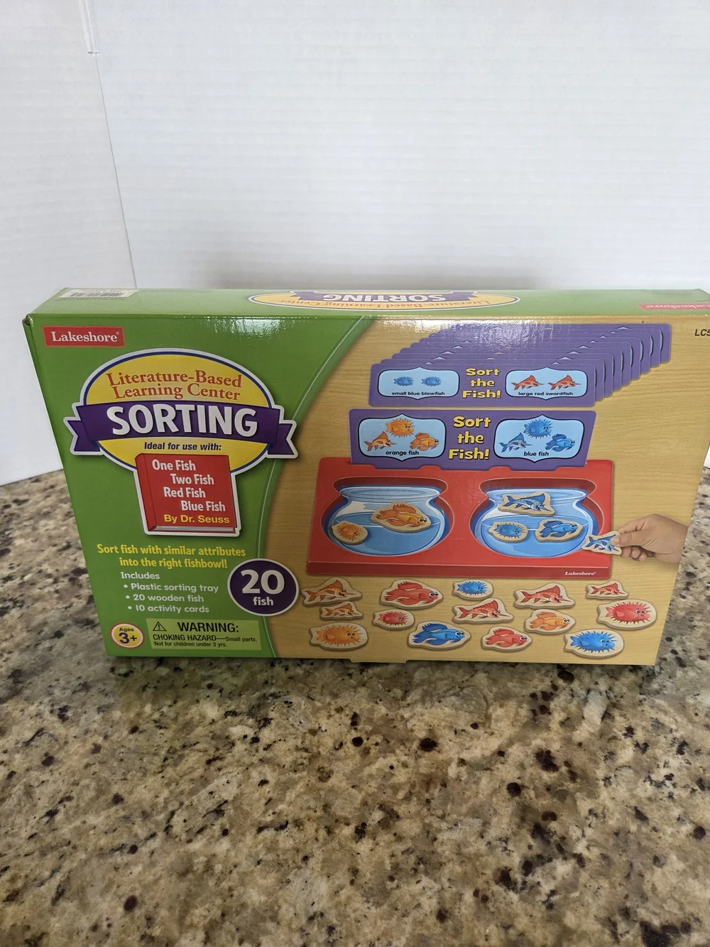 Lakeshore Learning Sorting Fish Game Educational Homeschool Ages 3+ Size Color